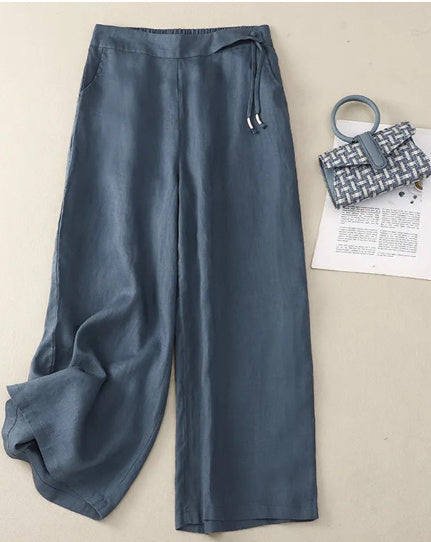 Retro Wide-Leg Broek – High Waist & Casual Fit
