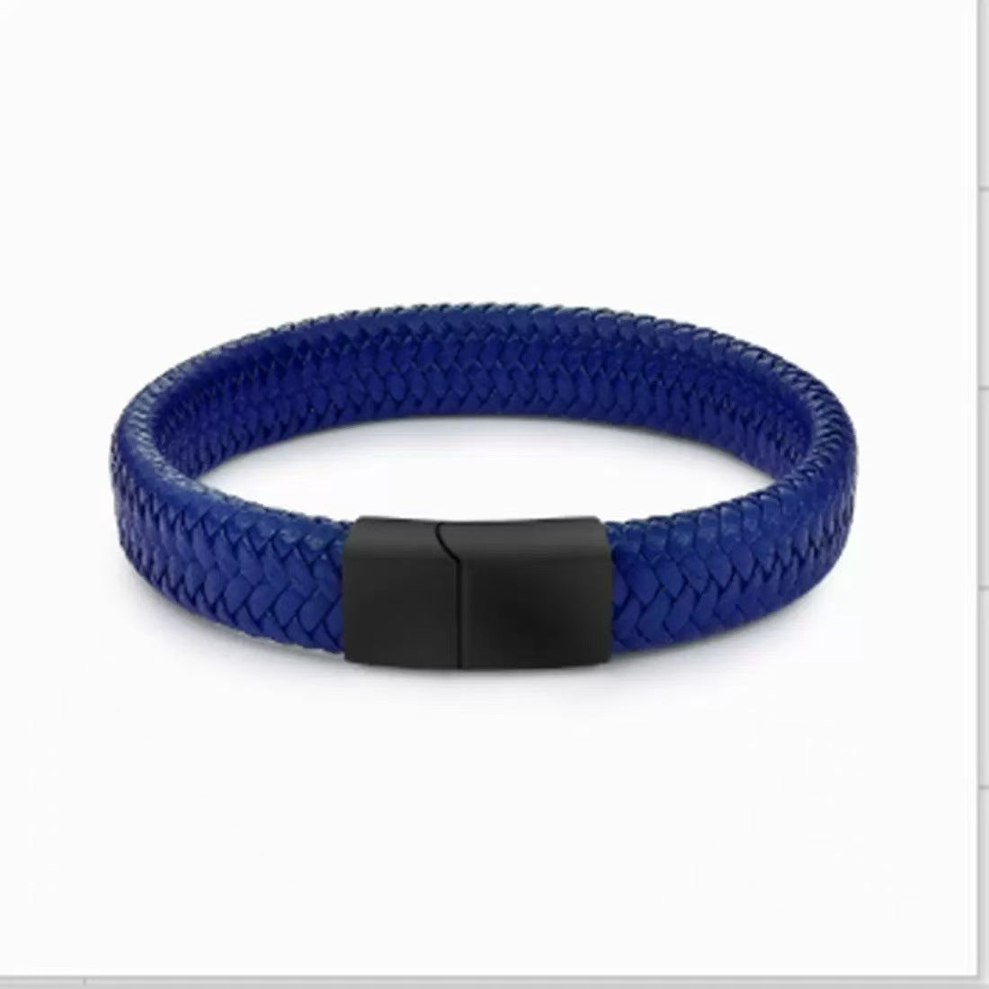 Heren Armband van Echt Leer – Magnetische Sluiting