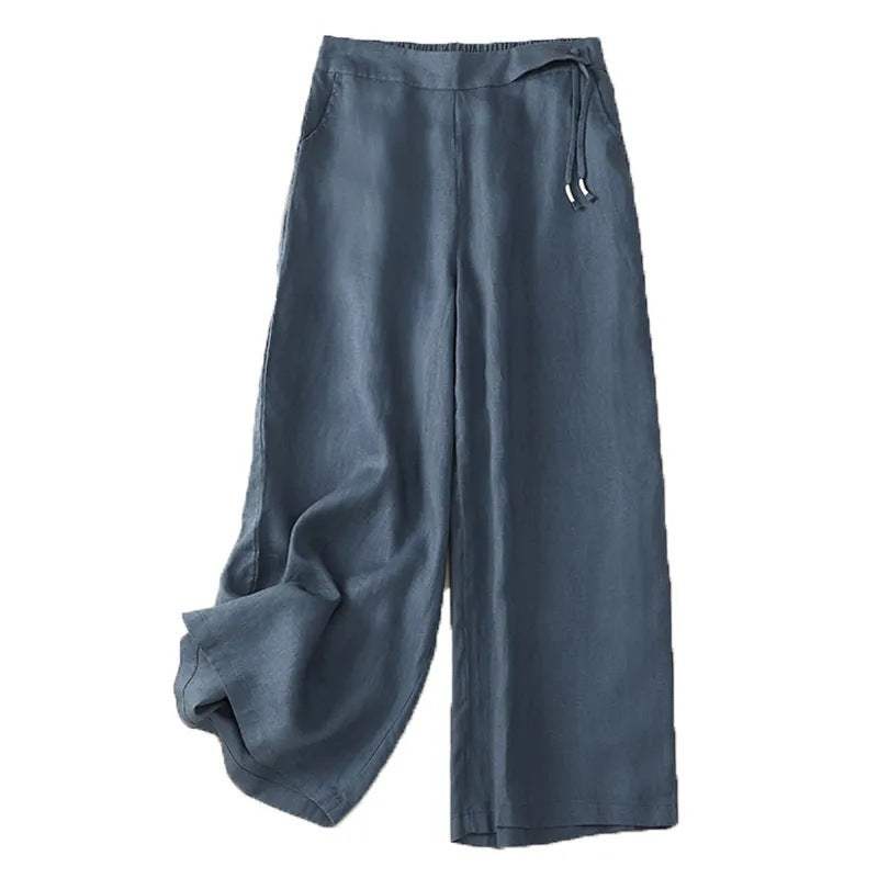 Retro Wide-Leg Broek – High Waist & Casual Fit