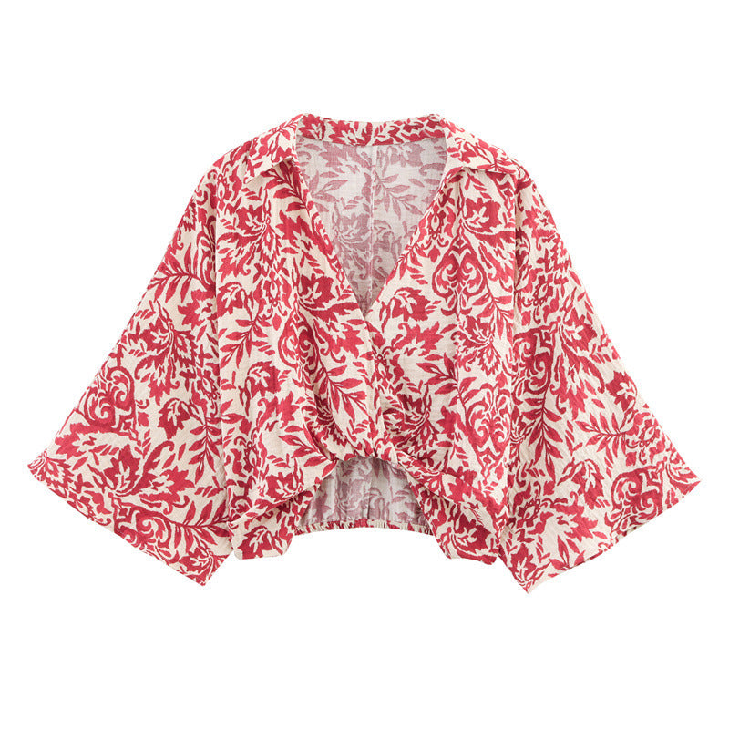 Zomerse Set – Print Top & Wijde Broek