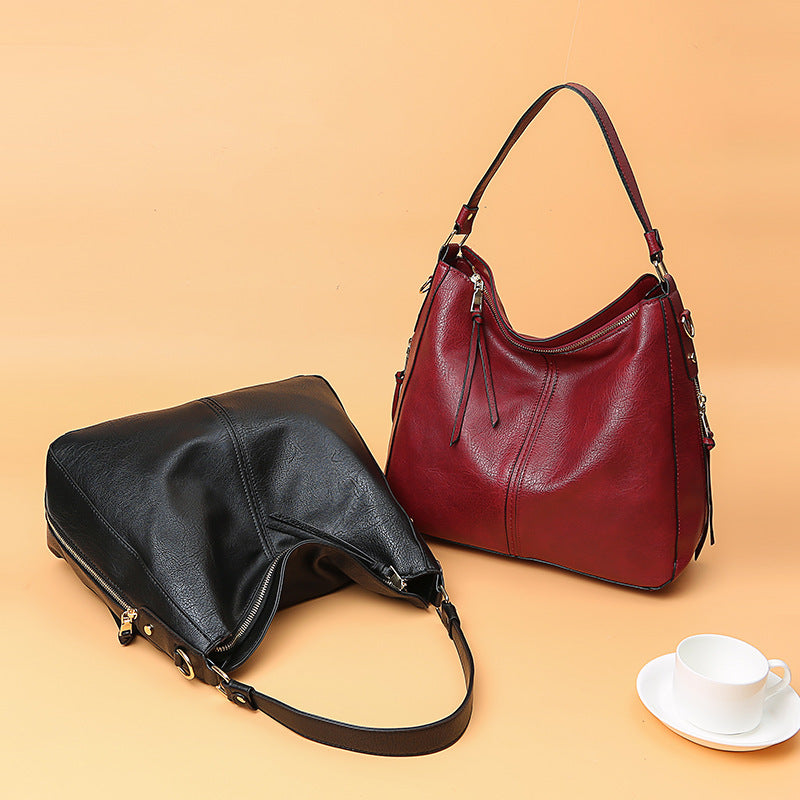 Leren Hobos Bucket Bag – Verstelbare Schoudertas