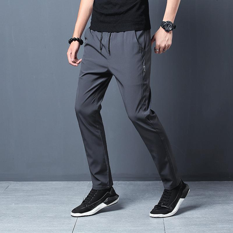 Heren Slim Fit Broek – Dunne Stretch Casual Pantalon