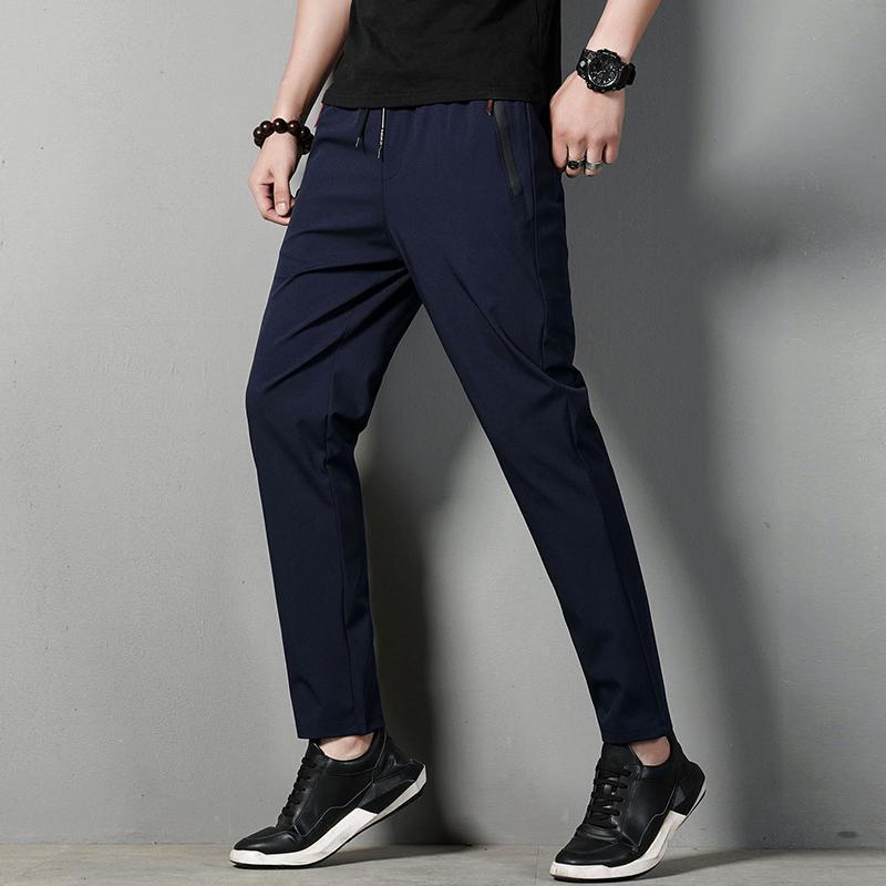 Heren Slim Fit Broek – Dunne Stretch Casual Pantalon