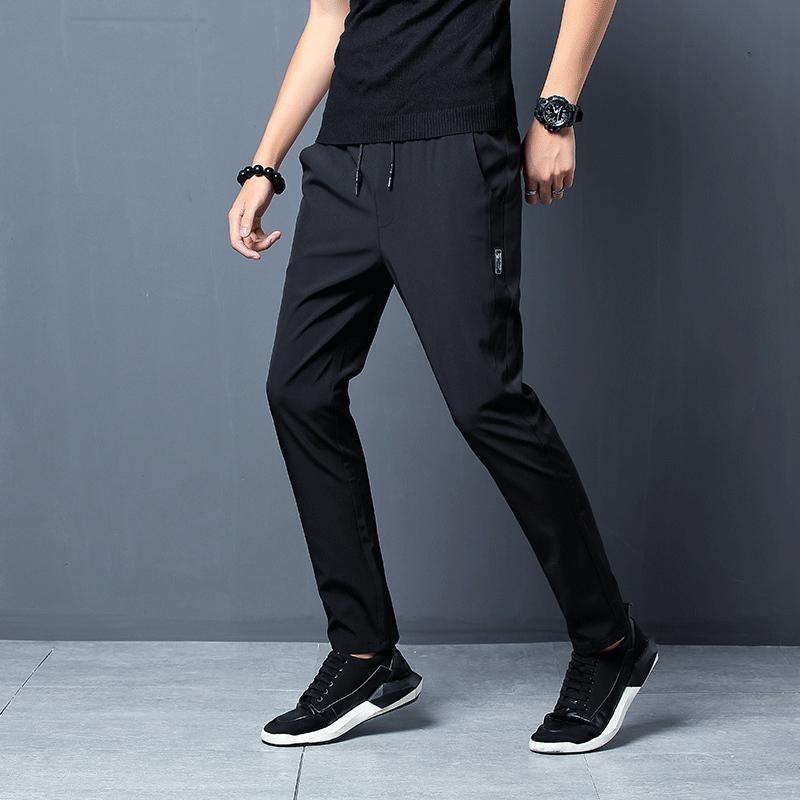 Heren Slim Fit Broek – Dunne Stretch Casual Pantalon