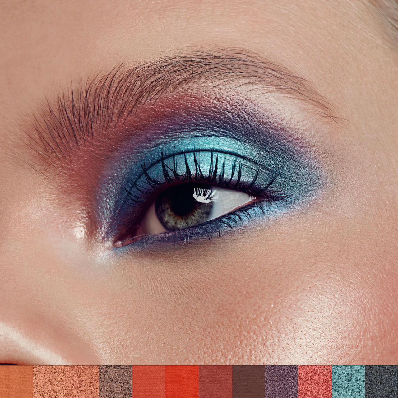 PHOFAY Oogschaduwpalette – 12 Kleuren | Matte & Shimmer Finish