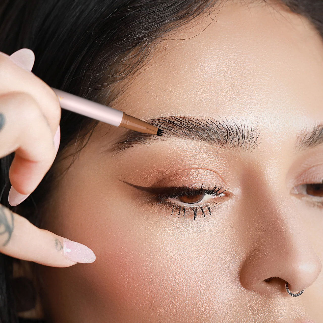 PHOFAY Waterproof Brow Pencil – Natuurlijke Vorm & Langhoudende Fixatie