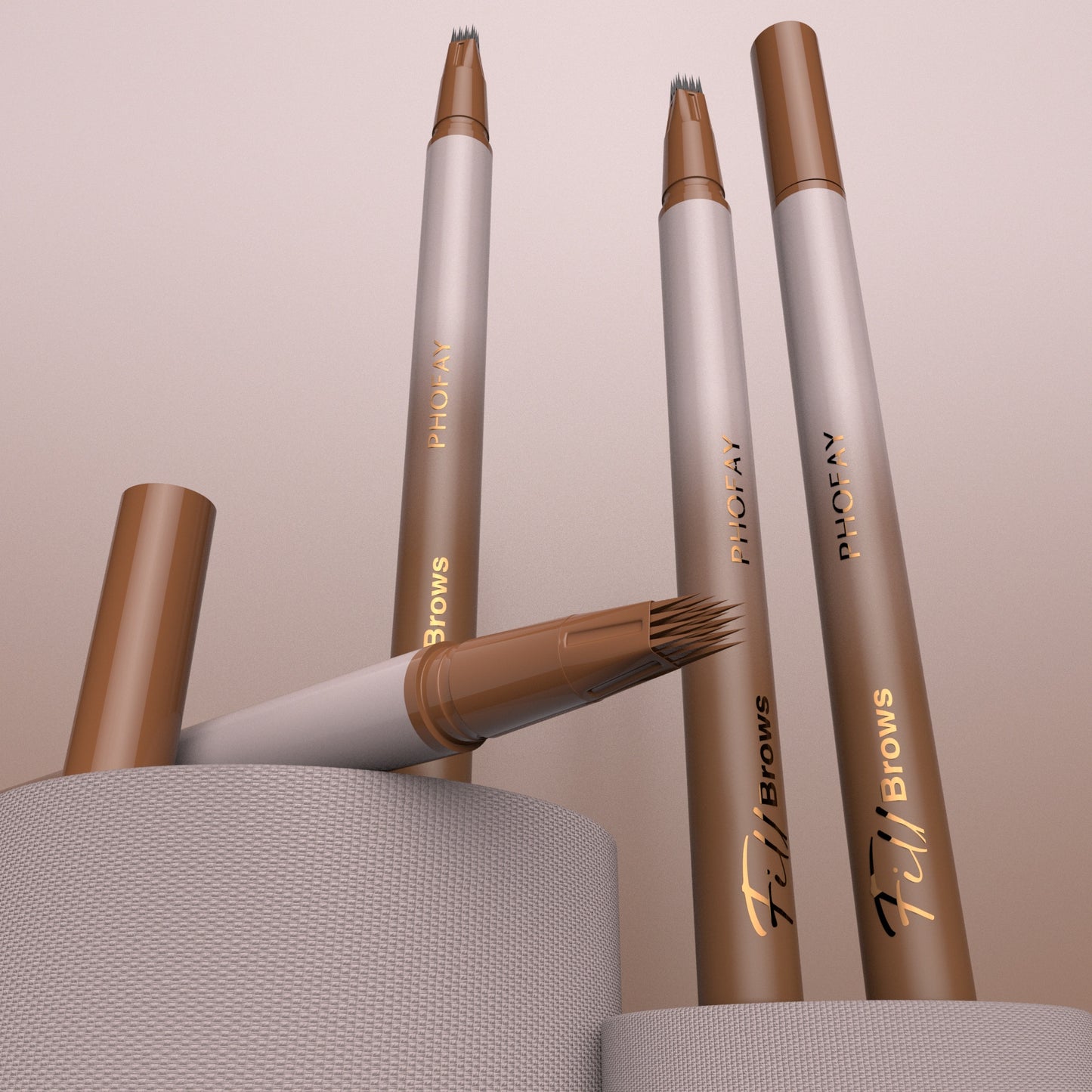 PHOFAY Waterproof Brow Pencil – Natuurlijke Vorm & Langhoudende Fixatie