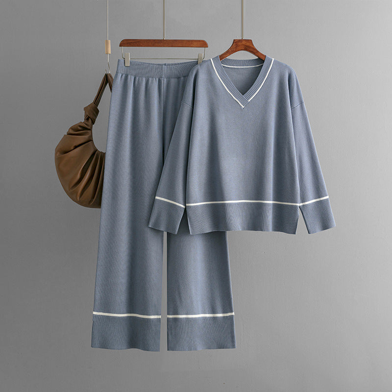 Gebreide Set – Losvallende Trui & Broek