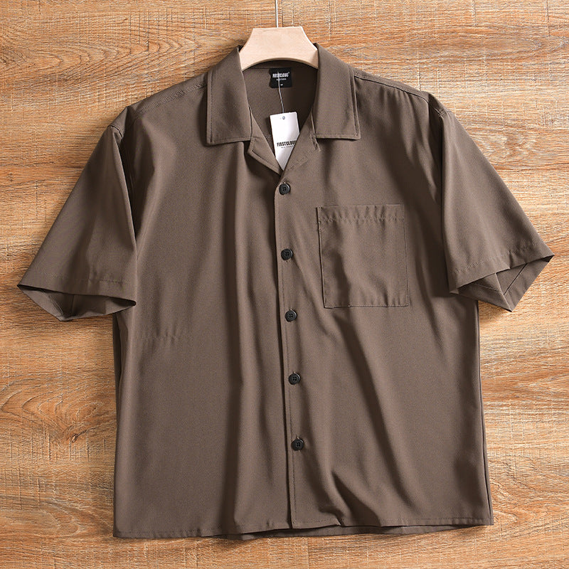 Men's Lightweight Breathable Quick-drying Loose Short Sleeve Shirt