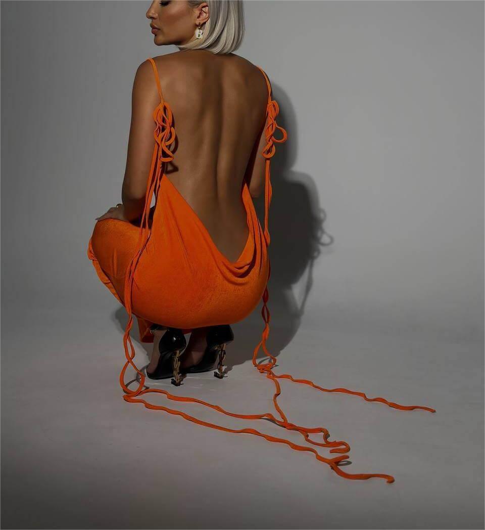 Sexy Slim Backless Dress – Zomers, Elegant & Verleidelijk
