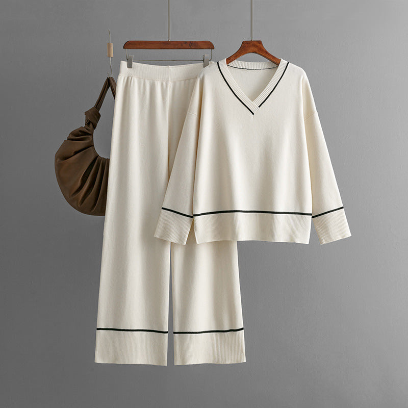 Gebreide Set – Losvallende Trui & Broek