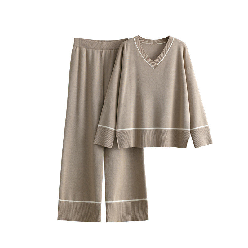 Gebreide Set – Losvallende Trui & Broek