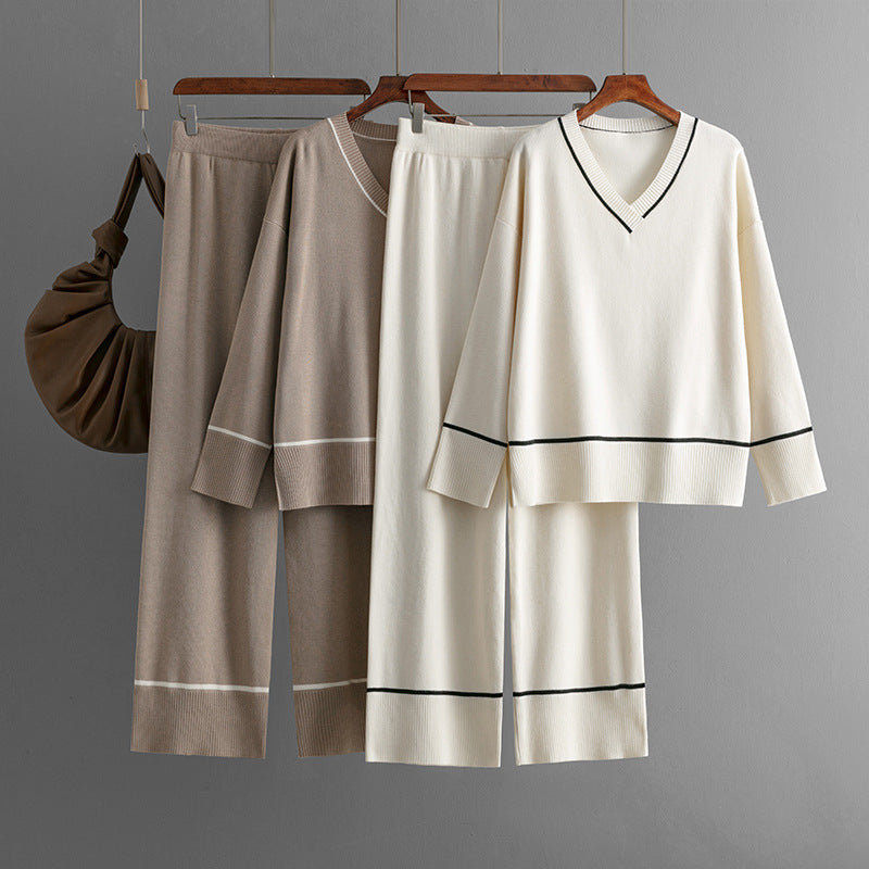 Gebreide Set – Losvallende Trui & Broek
