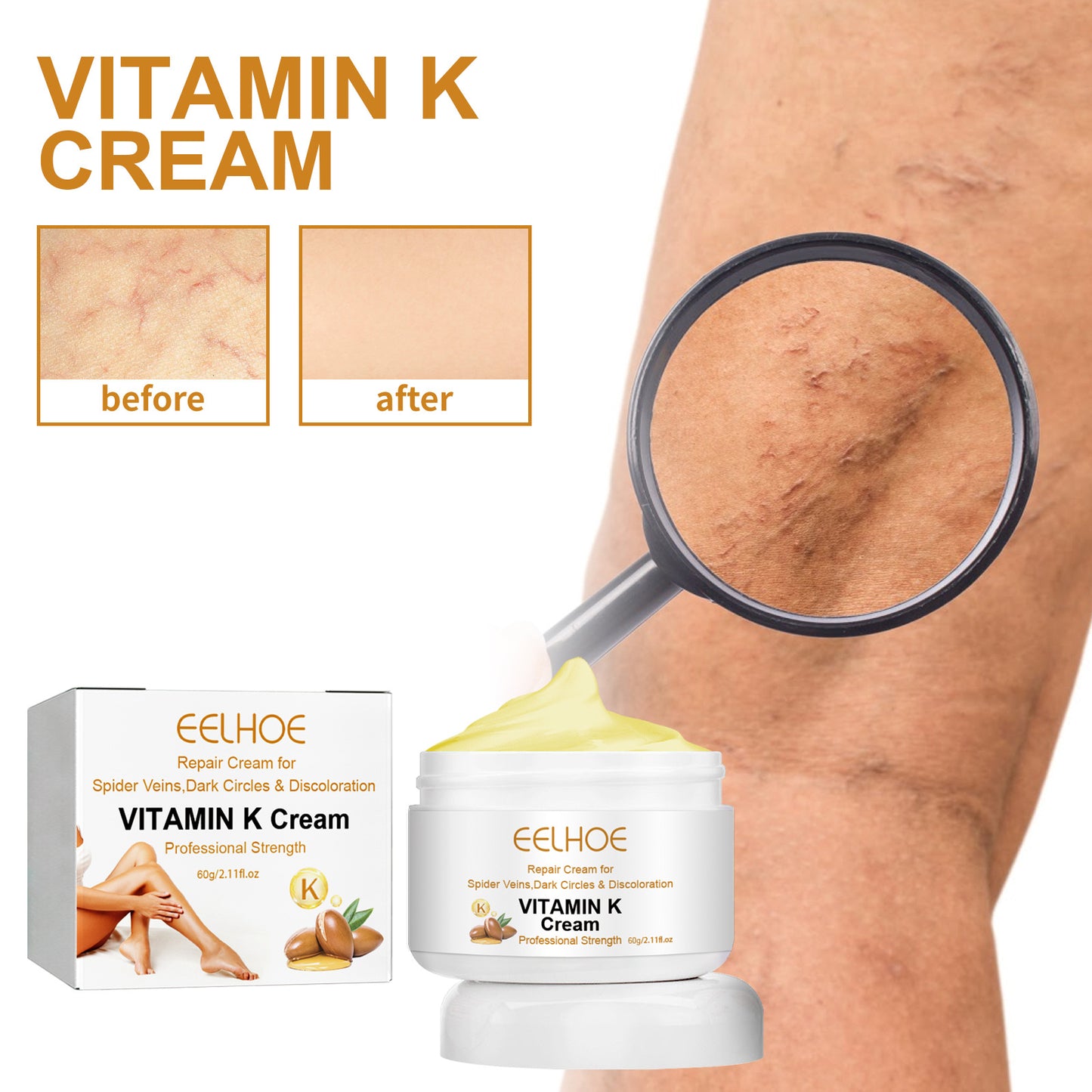 EELHOE Vitamin K Crème • Voor een Stralende & Egale Huid