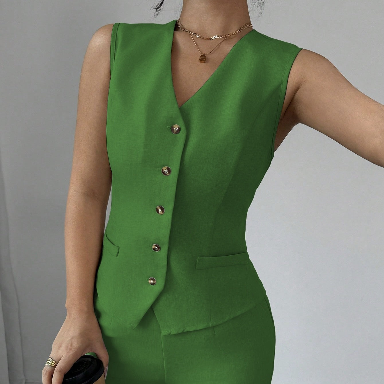 Off-Shoulder Top & Wide-Leg Broek – 2-Delige Set