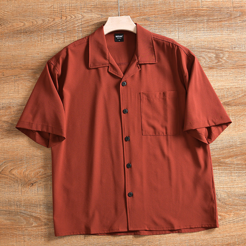 Men's Lightweight Breathable Quick-drying Loose Short Sleeve Shirt