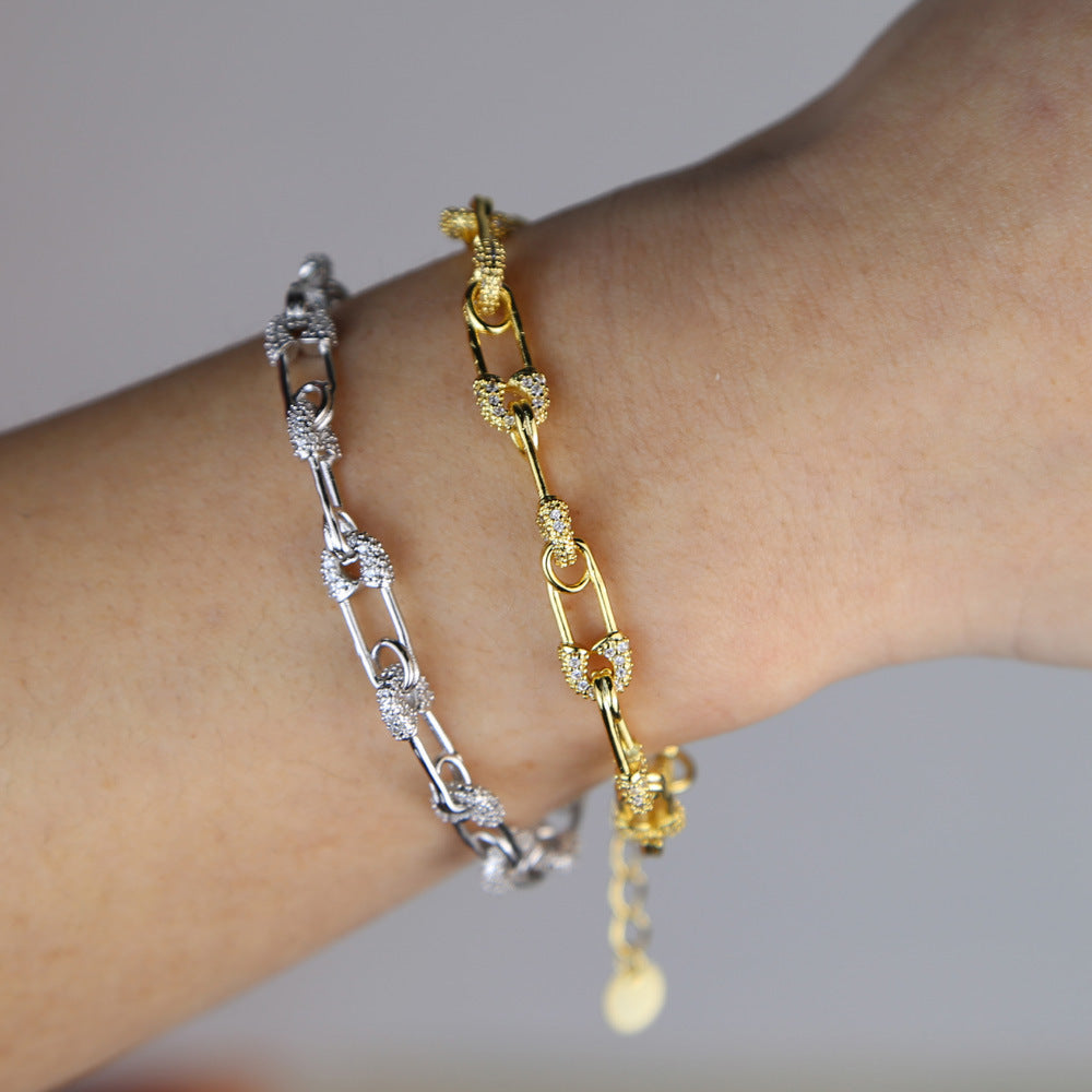 Pin Zircon Armband – Hip Hop Fashion Trend