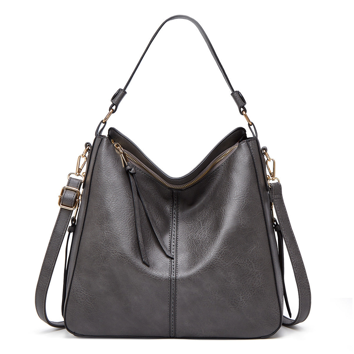 Leren Hobos Bucket Bag – Verstelbare Schoudertas