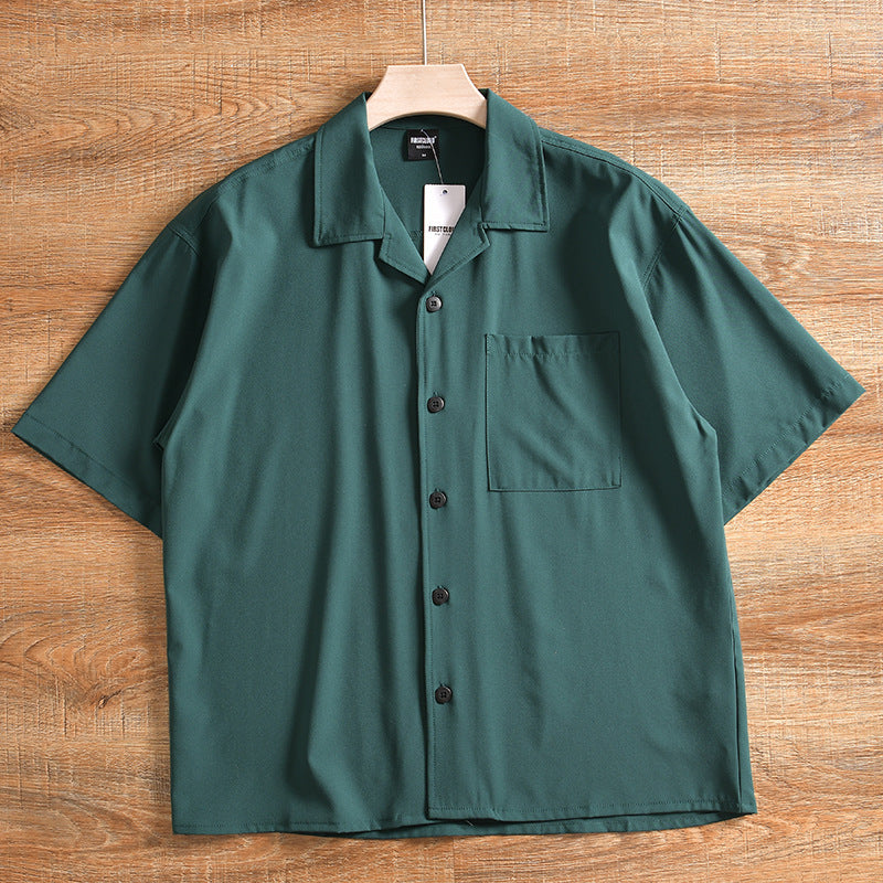 Men's Lightweight Breathable Quick-drying Loose Short Sleeve Shirt