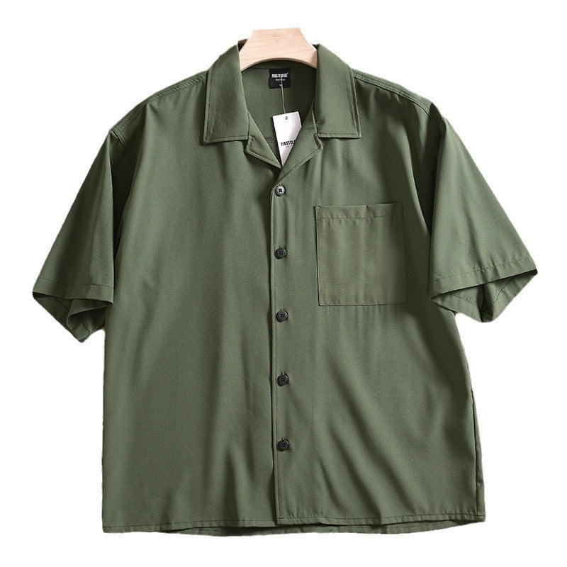 Men's Lightweight Breathable Quick-drying Loose Short Sleeve Shirt