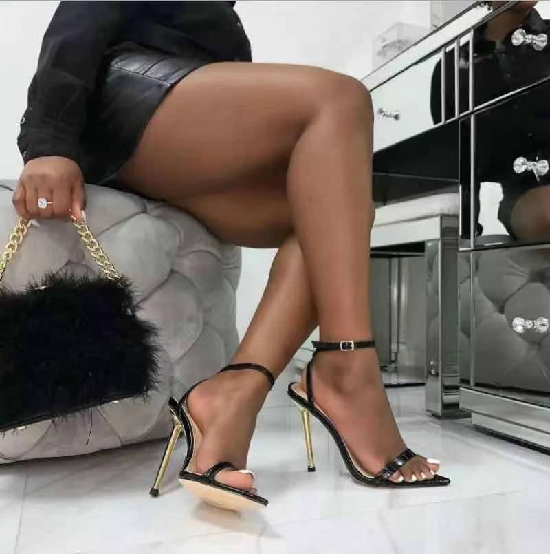 Sleek Stiletto Sandals – Pointed Toe Elegance for Summer