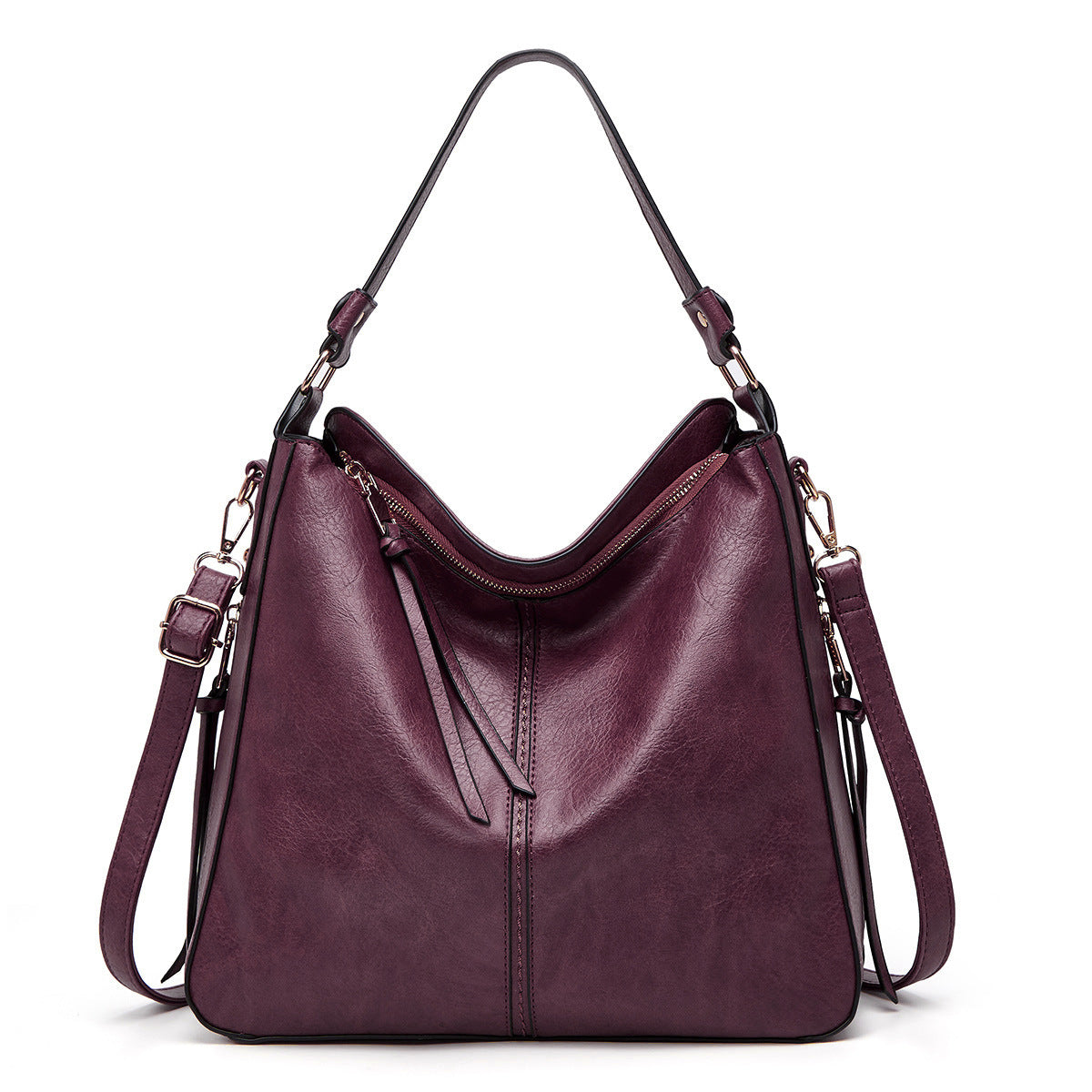 Leren Hobos Bucket Bag – Verstelbare Schoudertas