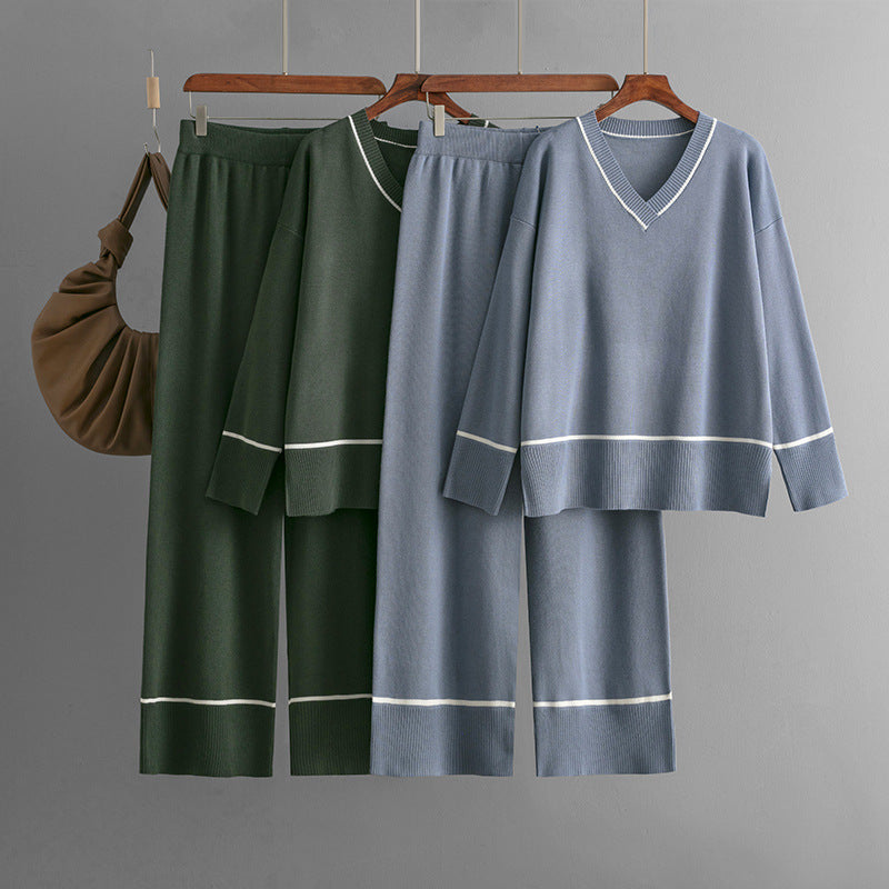 Gebreide Set – Losvallende Trui & Broek