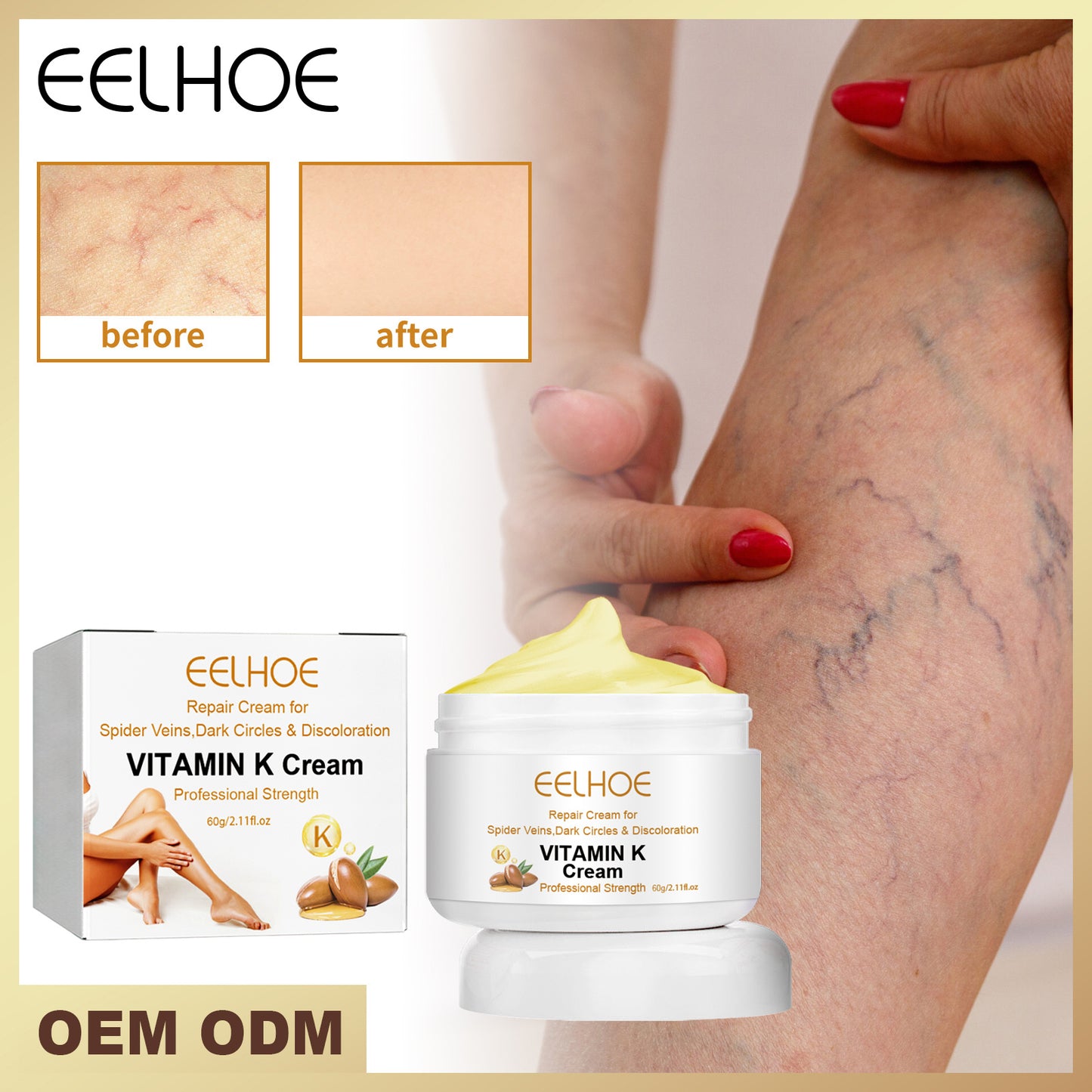 EELHOE Vitamin K Crème • Voor een Stralende & Egale Huid