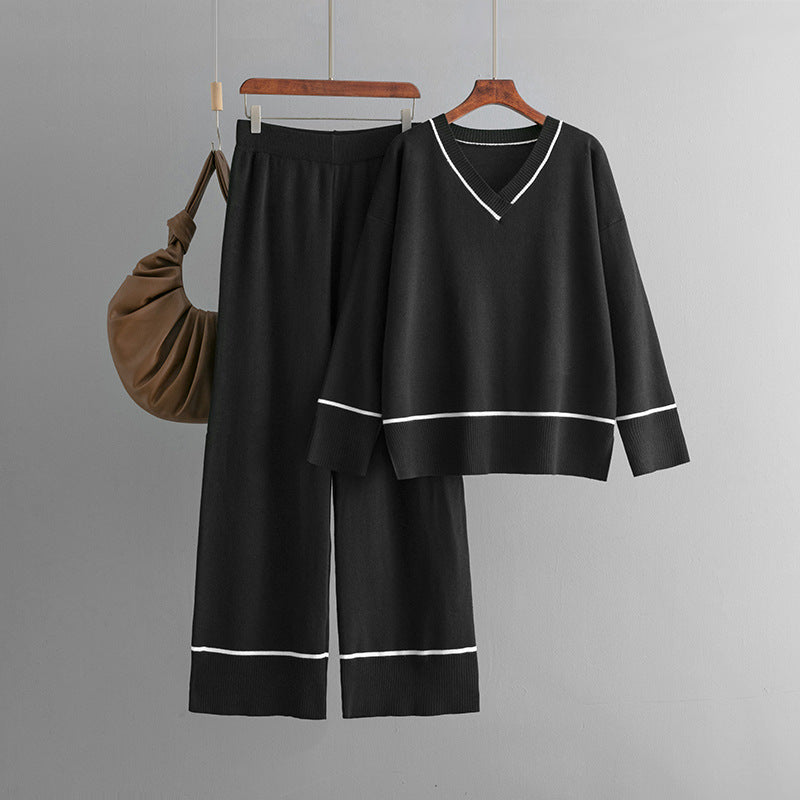 Gebreide Set – Losvallende Trui & Broek