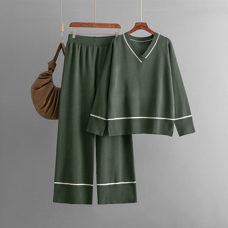 Gebreide Set – Losvallende Trui & Broek