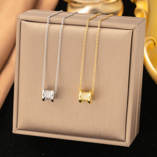 Skin-friendly High-end Titanium Stalen Ketting – Simpel & Modieus, Kleurvast