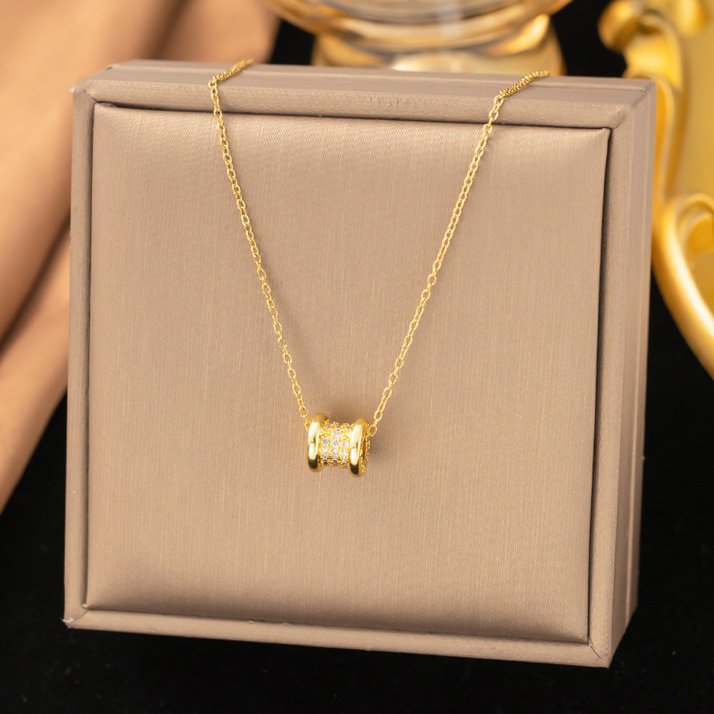 Skin-friendly High-end Titanium Stalen Ketting – Simpel & Modieus, Kleurvast