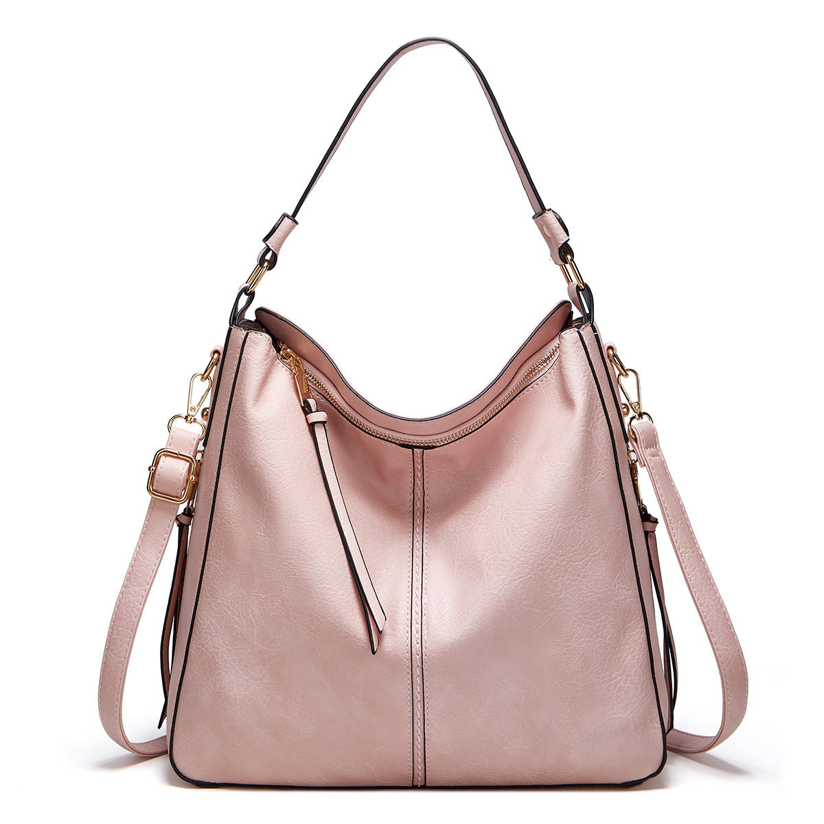 Leren Hobos Bucket Bag – Verstelbare Schoudertas