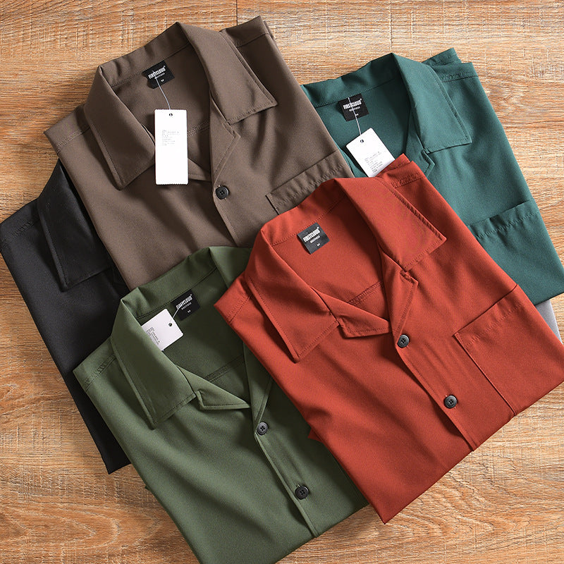 Men's Lightweight Breathable Quick-drying Loose Short Sleeve Shirt