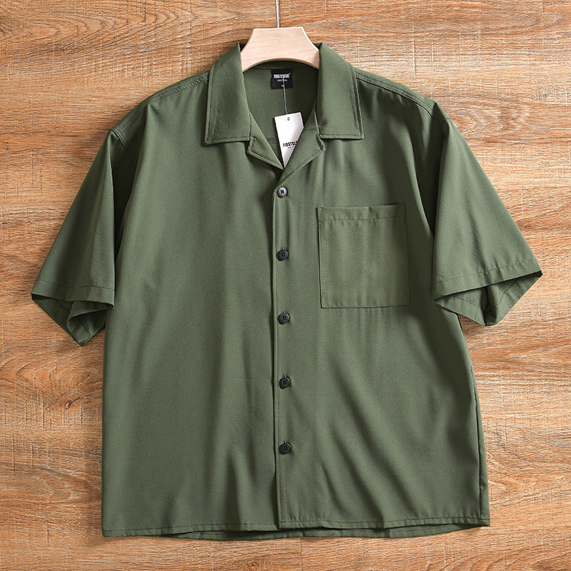 Men's Lightweight Breathable Quick-drying Loose Short Sleeve Shirt