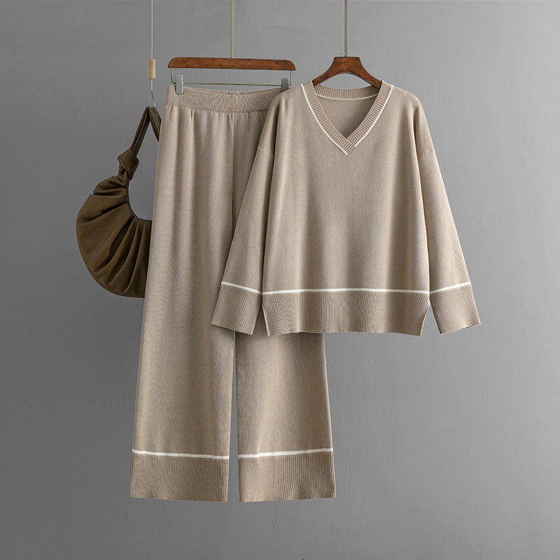 Gebreide Set – Losvallende Trui & Broek