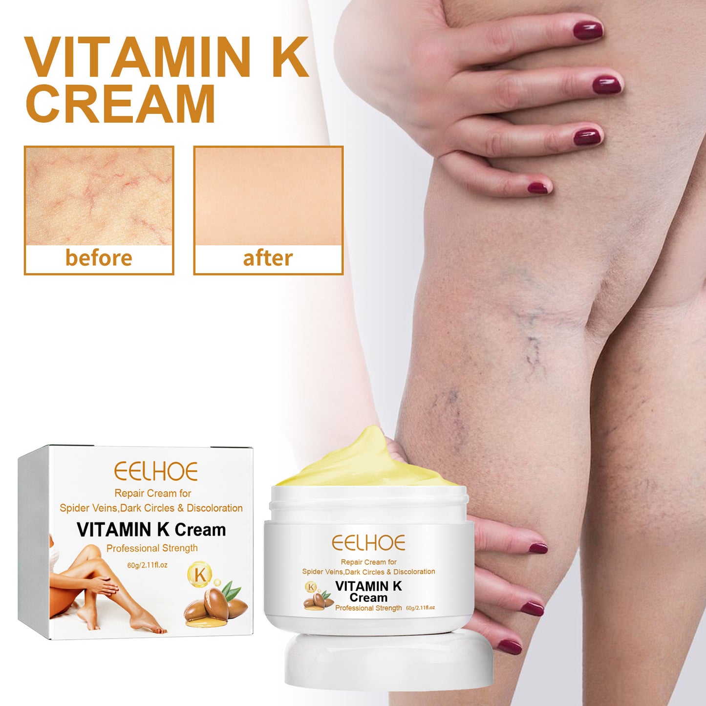 EELHOE Vitamin K Crème • Voor een Stralende & Egale Huid