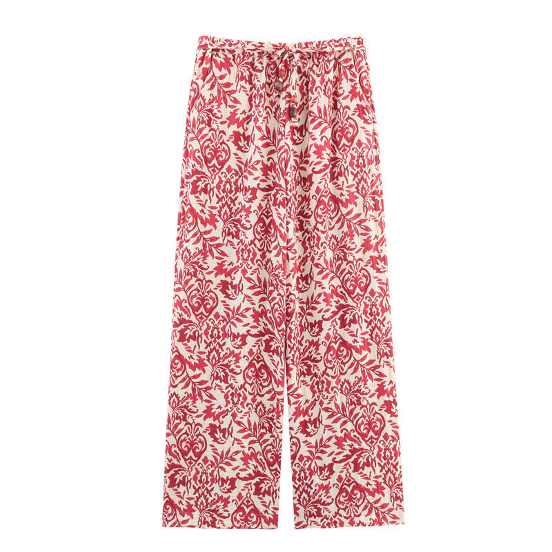 Zomerse Set – Print Top & Wijde Broek