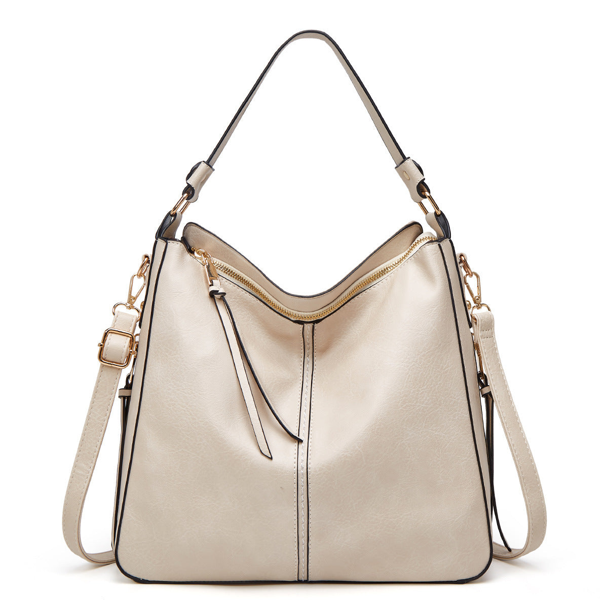 Leren Hobos Bucket Bag – Verstelbare Schoudertas